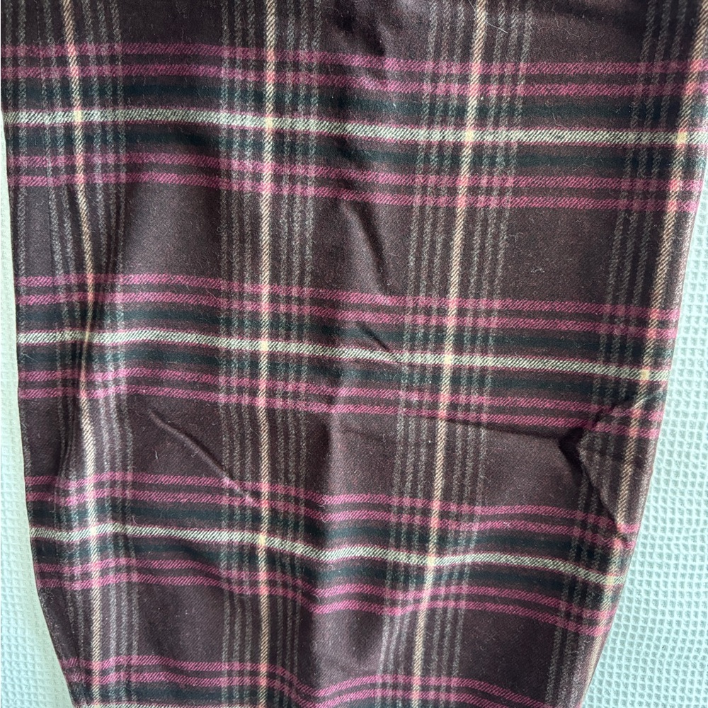 Talbots Pink and Brown Plaid Skirt